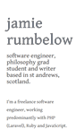 Mobile Screenshot of jamierumbelow.net