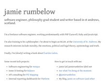 Tablet Screenshot of jamierumbelow.net